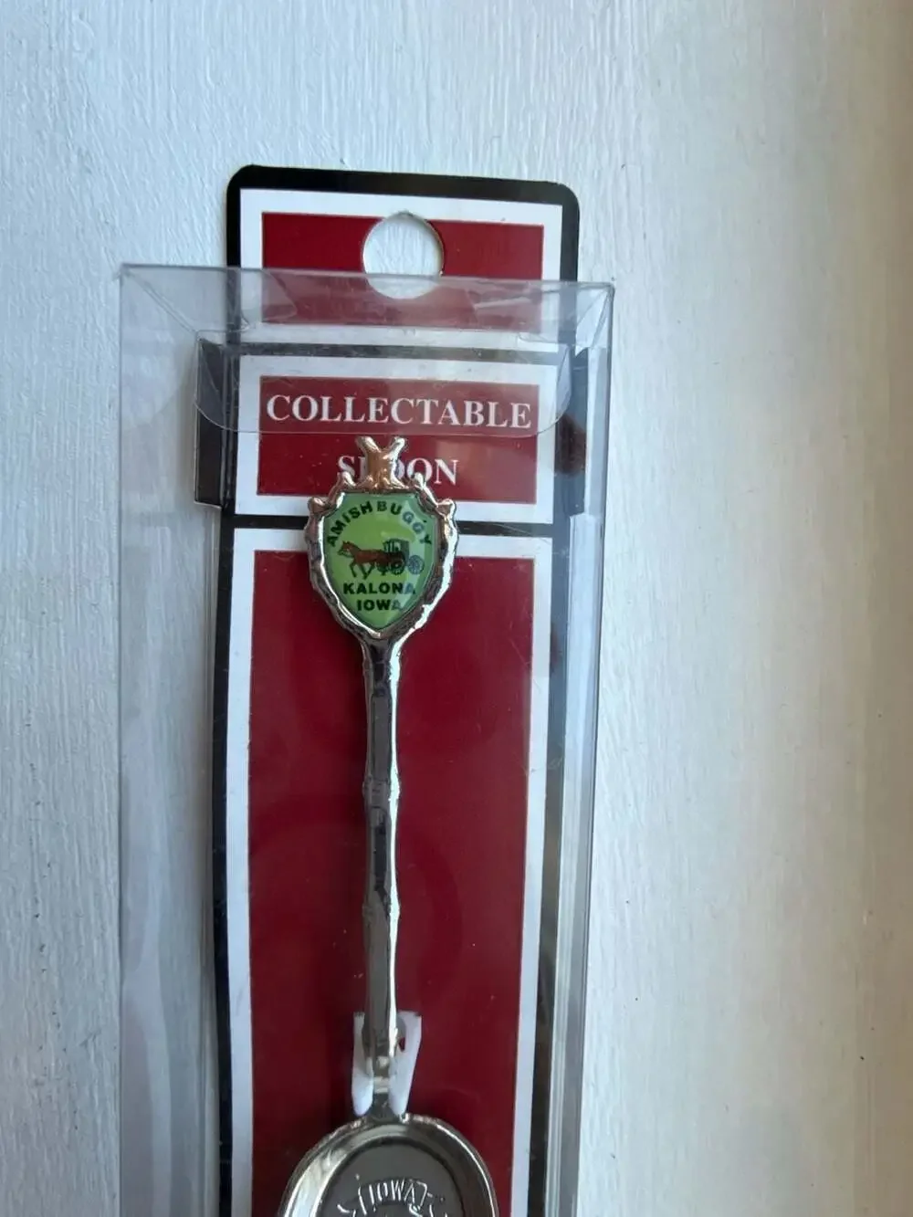 Vintage Amish Buggy Kalona Iowa Souvenir Shovel Spoon Collectible